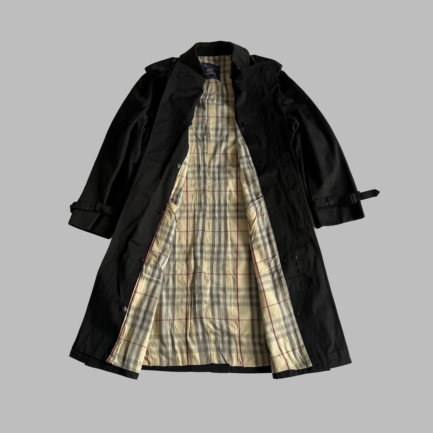 90s Burberry Double Breasted Trench Coat - L