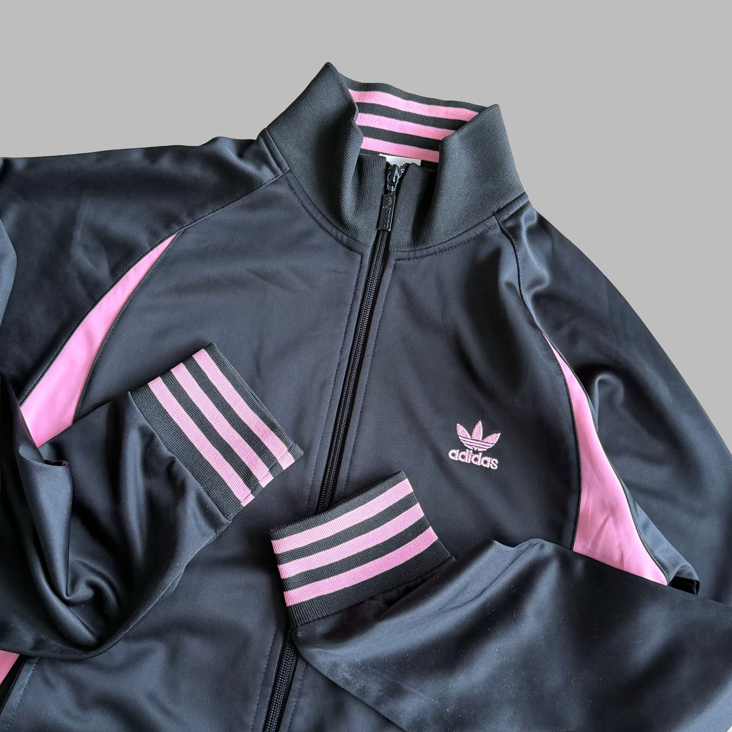 Y2K Adidas Panelled Track Jacket - M