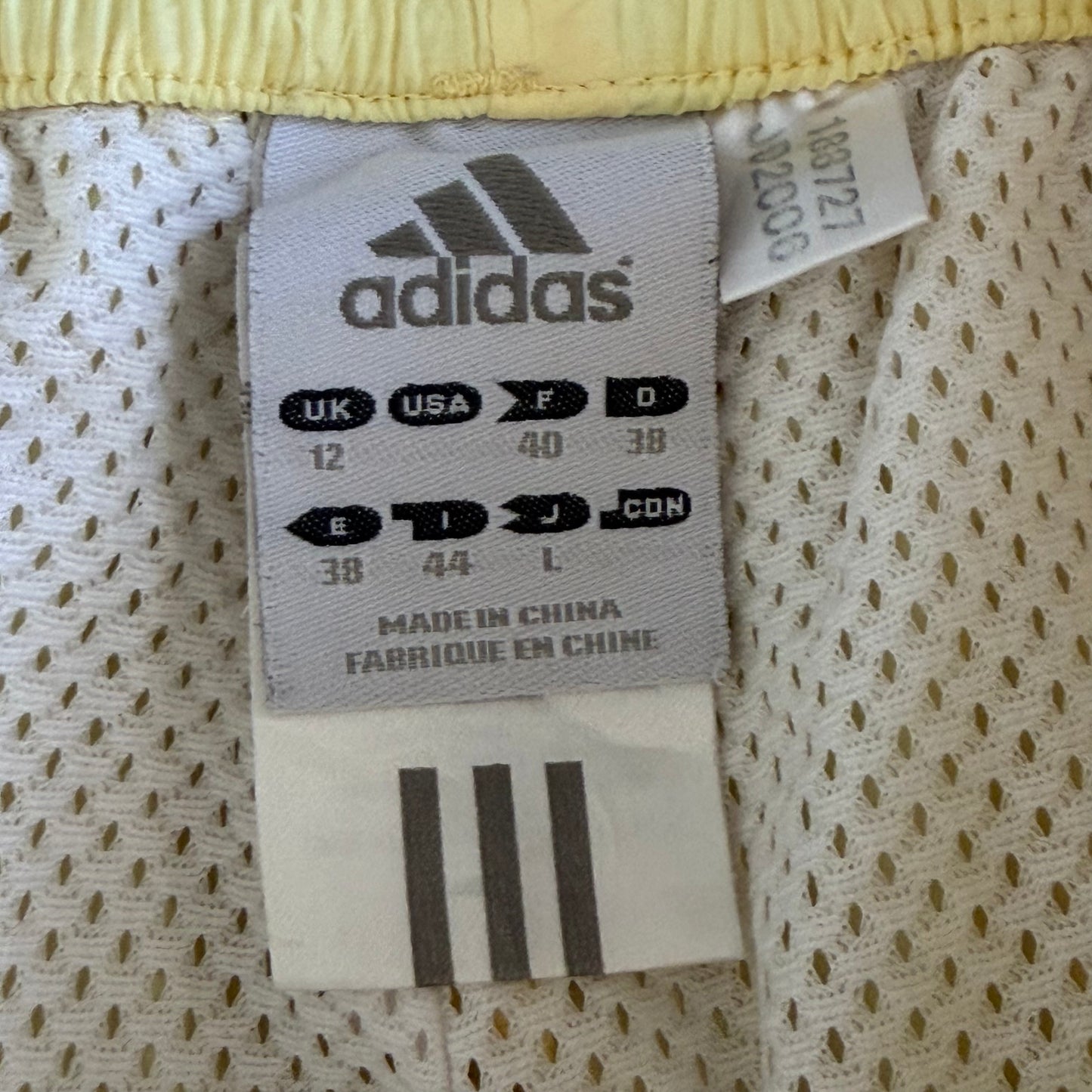 Y2K Adidas Three Stripe Straight Leg Track Pants - S