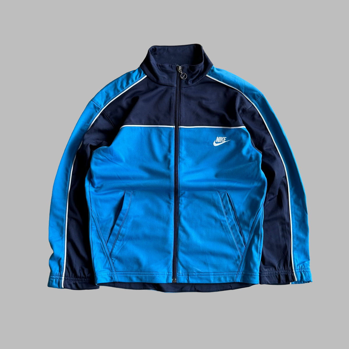 Y2K Nike Panelled Track Jacket - L