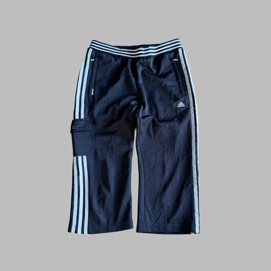 Y2K Adidas Three Stripe Capris - S