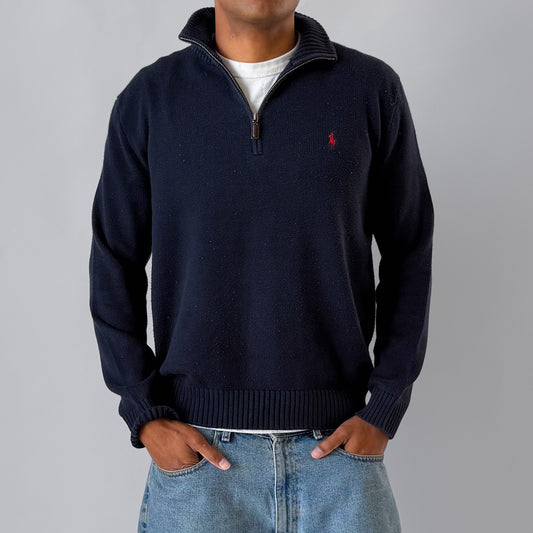 90s Polo Ralph Lauren Heavyweight Quarter Zip - L