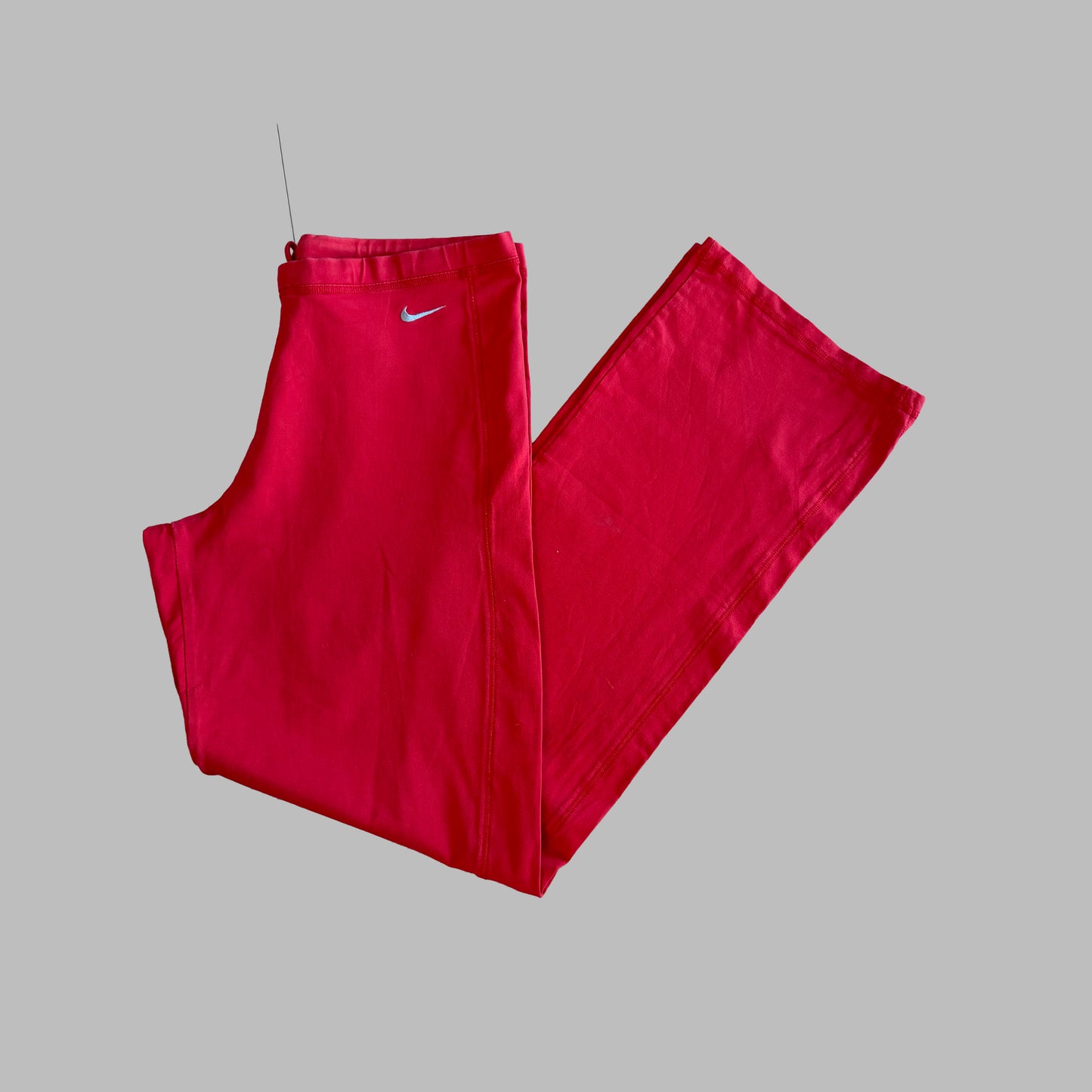 Y2K Nike Wide Leg Cotton Track Pants - L