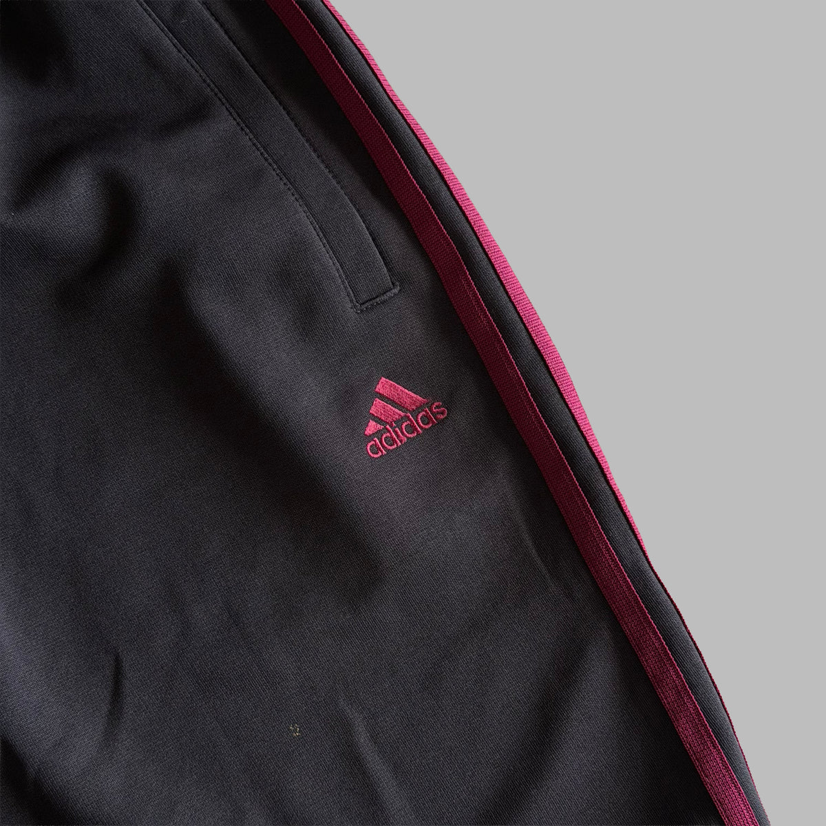 Y2K Adidas Three Stripe Active Track Pants - S