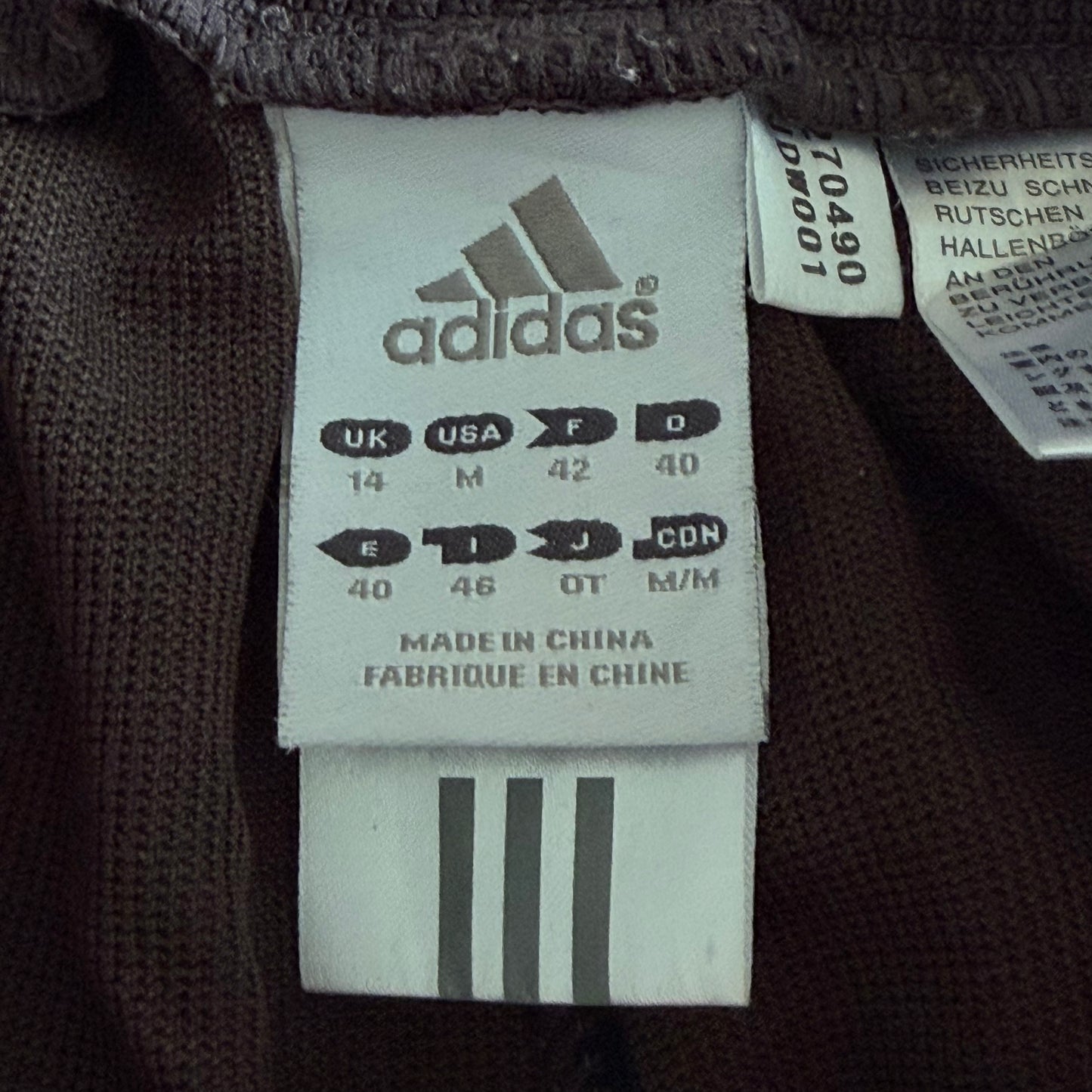 Y2K Adidas Three Stripe Track Pants - M