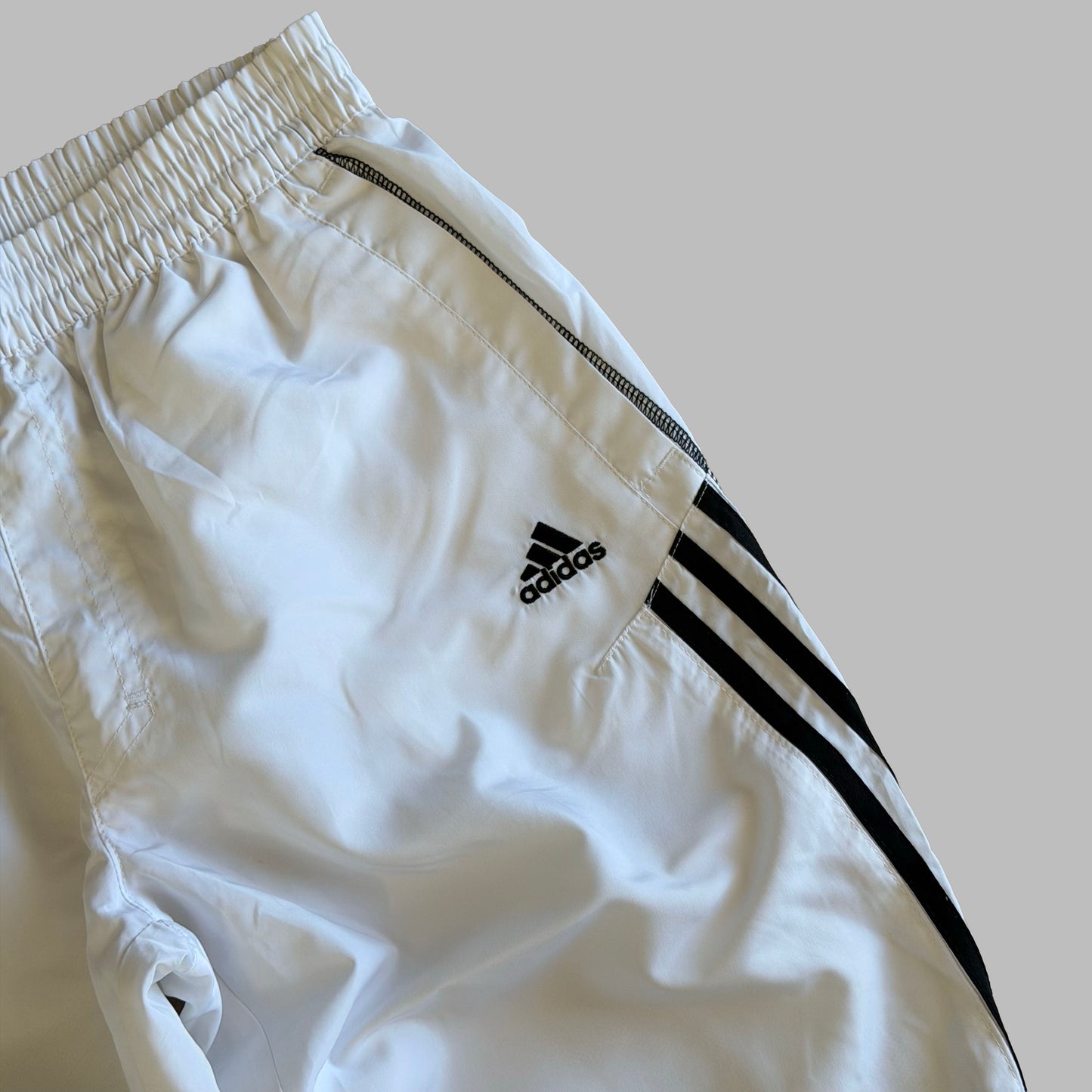Y2K Adidas Three Stripe Track Capris - S
