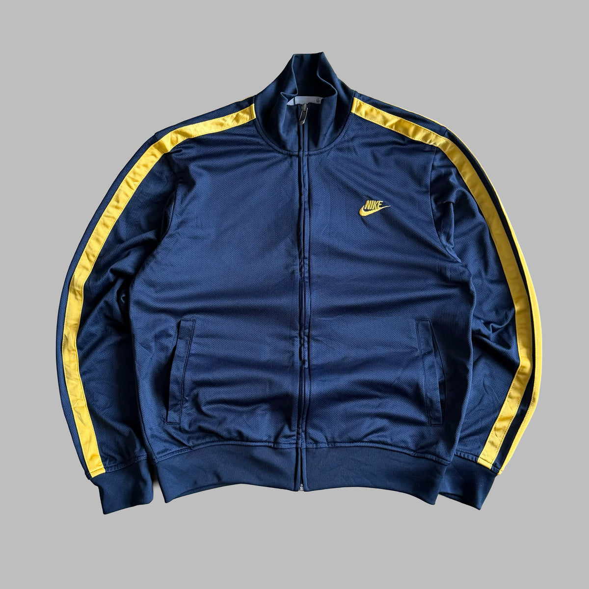 Y2K Nike Striped Lightweight Track Jacket - M