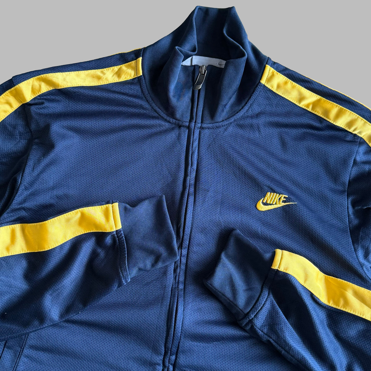 Y2K Nike Striped Lightweight Track Jacket - M