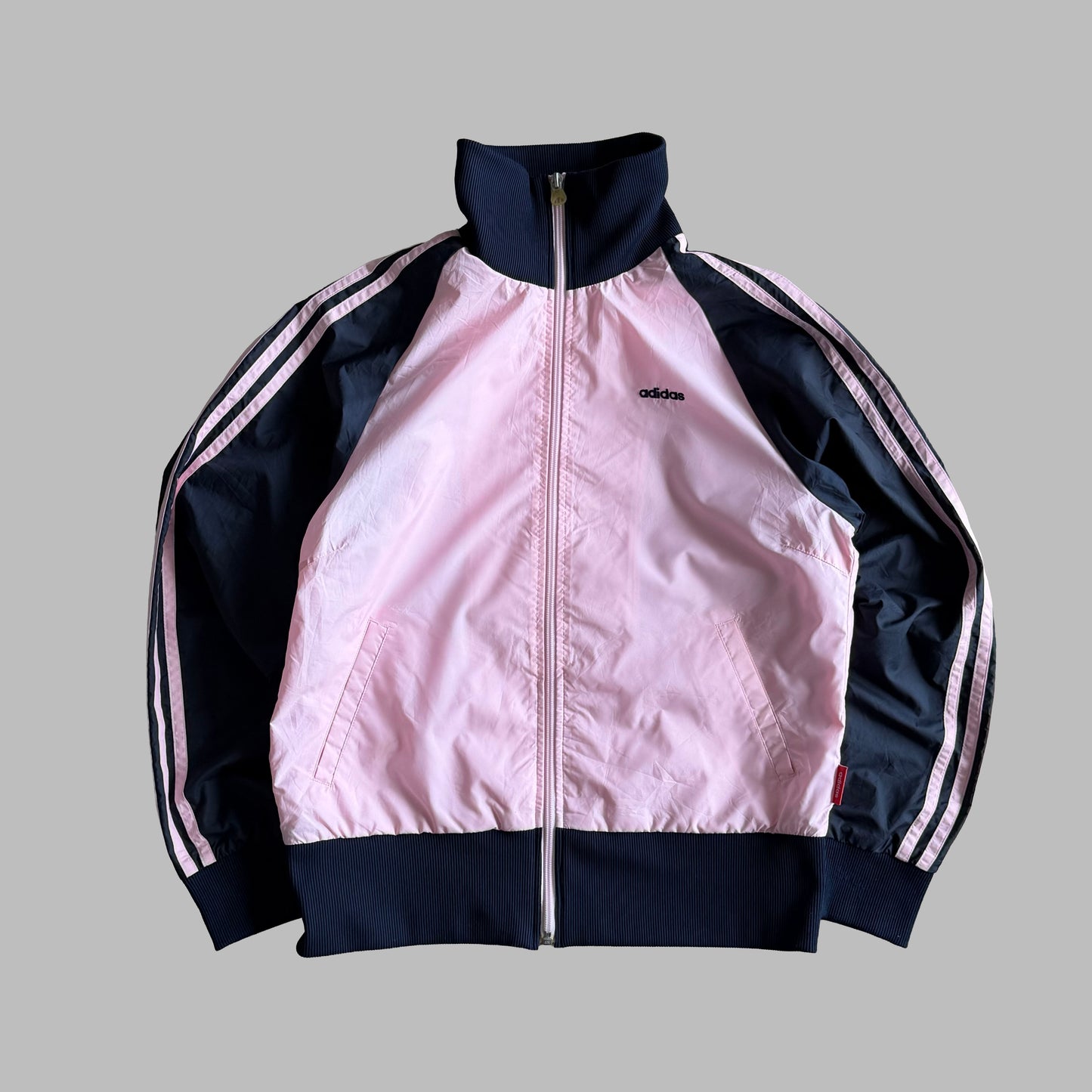Y2K Adidas Three Stripe Track Jacket - M