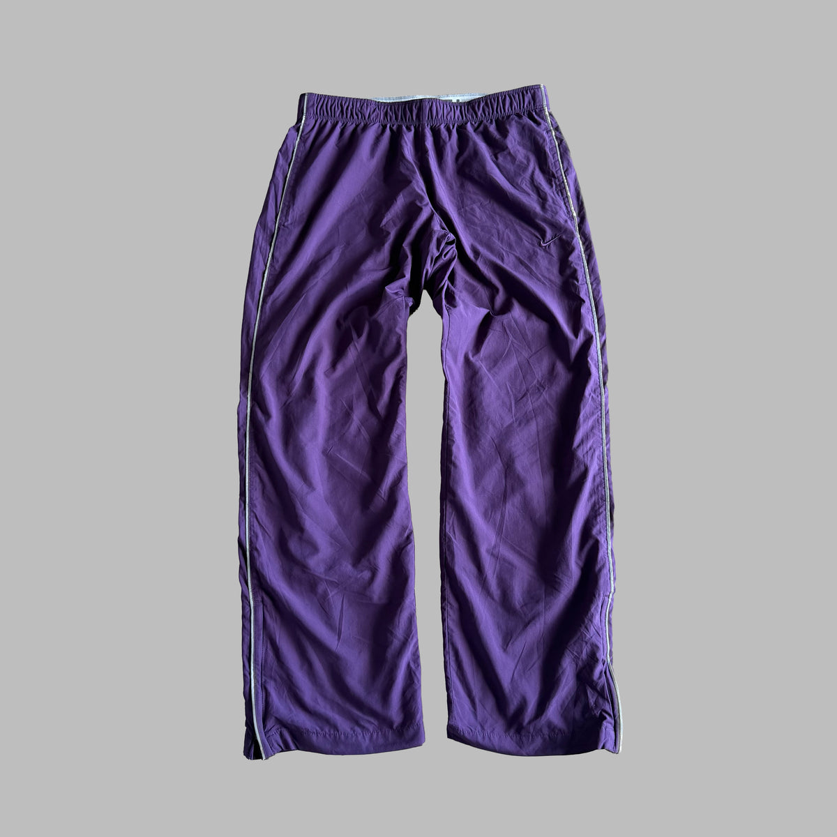 Y2K Nike Striped Straight Leg Track Pants - S