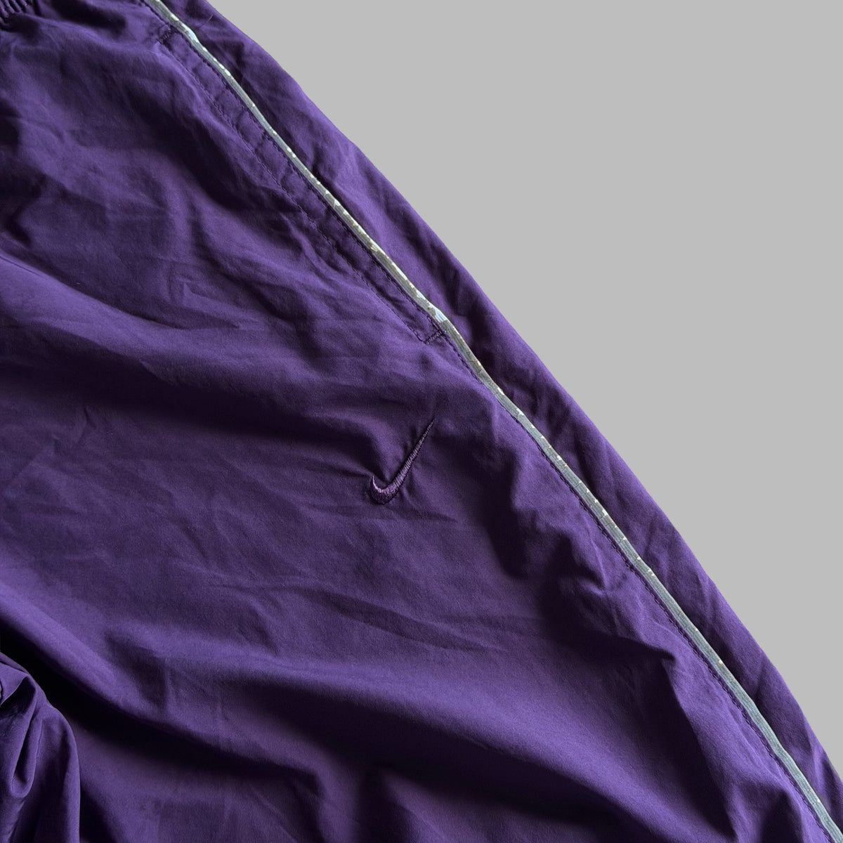 Y2K Nike Striped Straight Leg Track Pants - S
