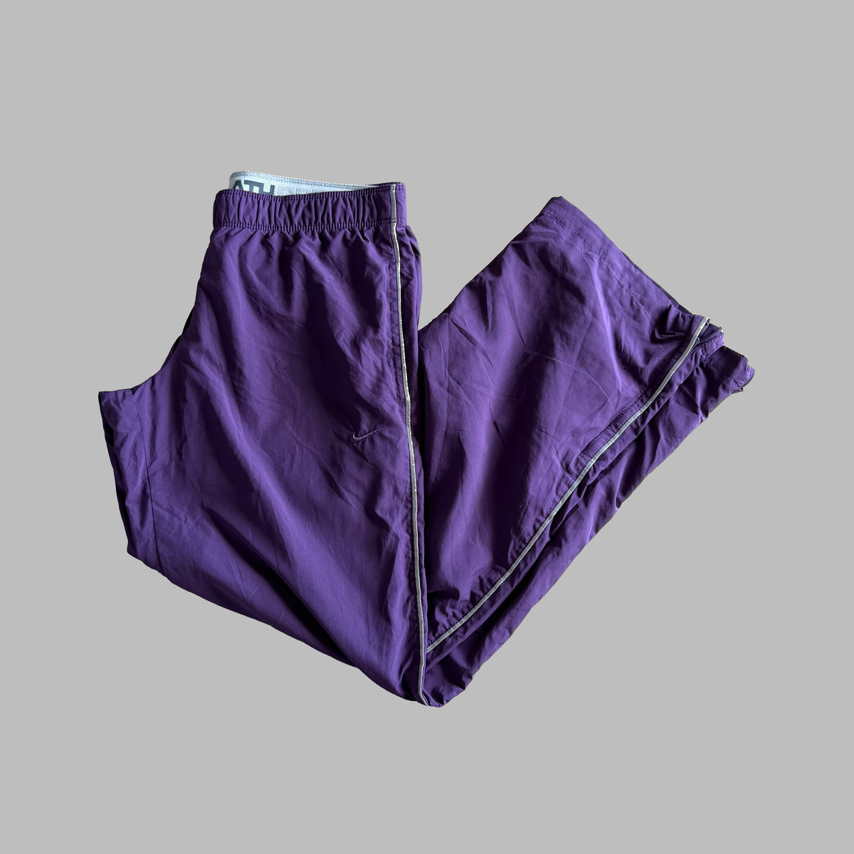 Y2K Nike Striped Straight Leg Track Pants - S