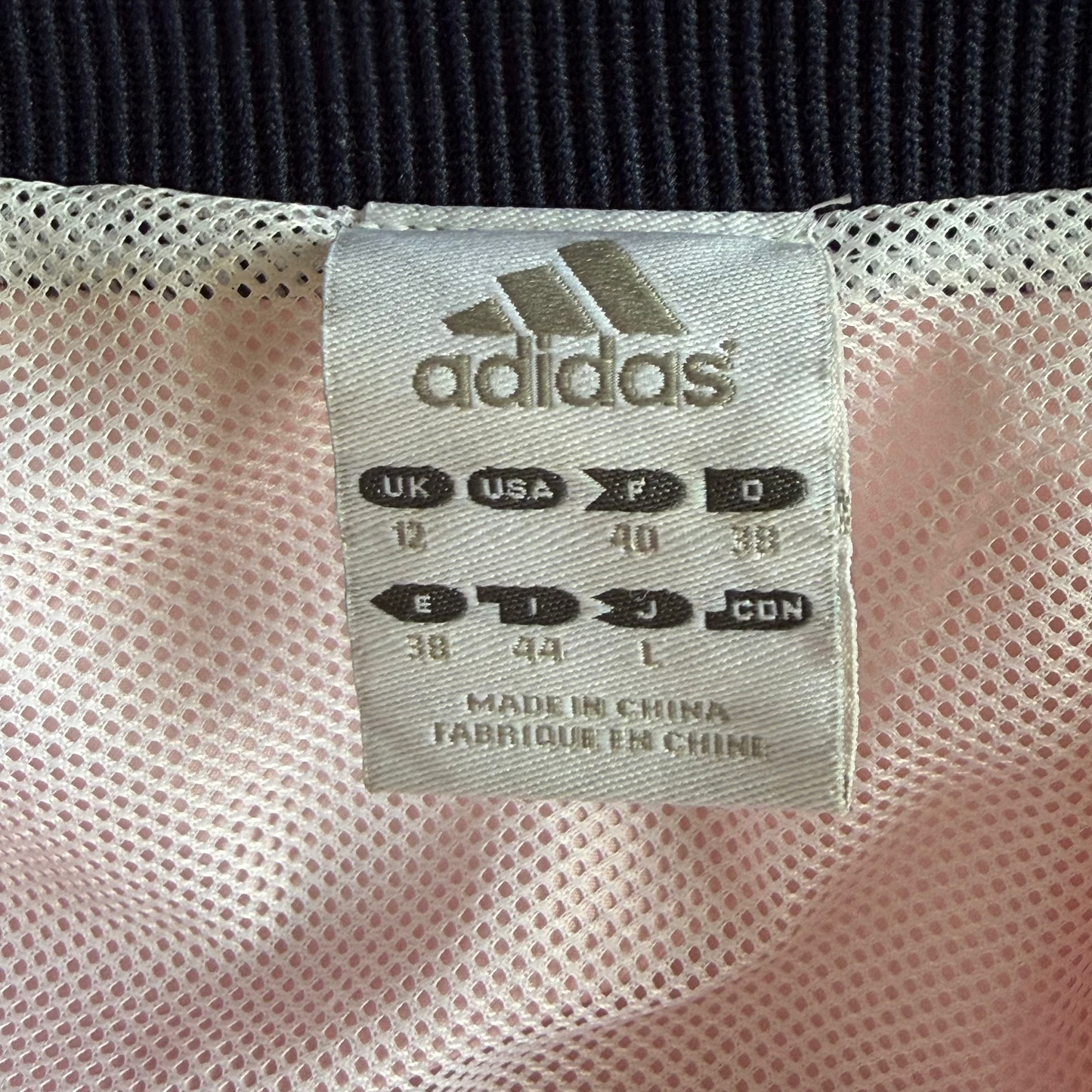 Y2K Adidas Three Stripe Track Jacket - M
