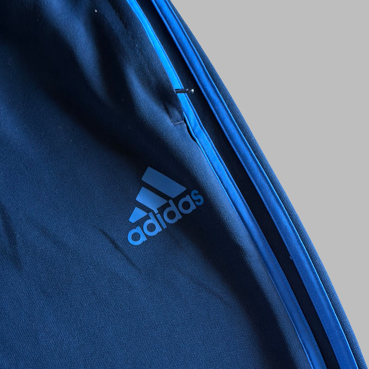 Y2K Adidas Three Stripe Fitted Active Track Pants - L