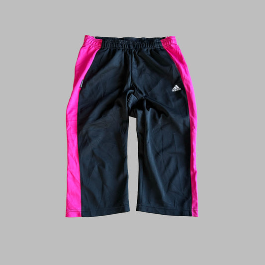 Y2K Adidas Striped 3/4 Length Track Pants - S