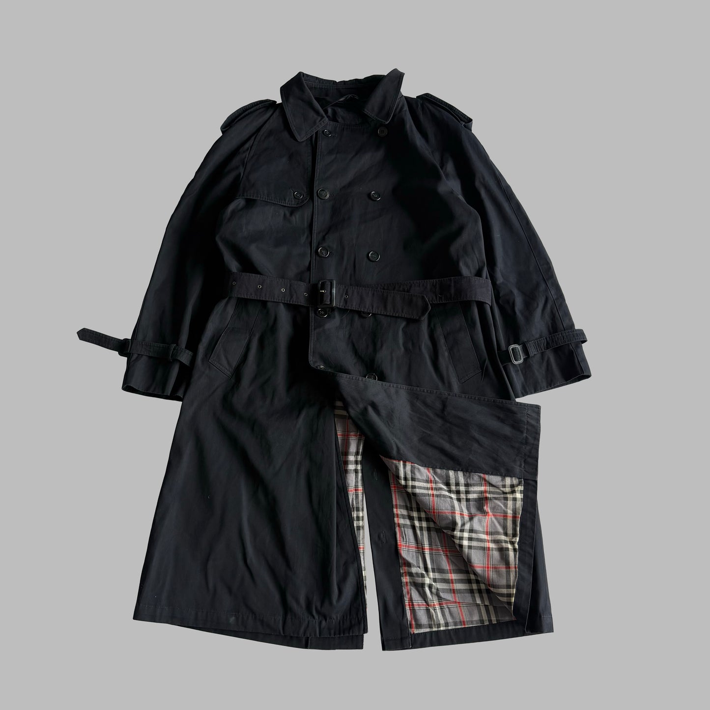 90s Burberry Double Breasted Trench Coat - L