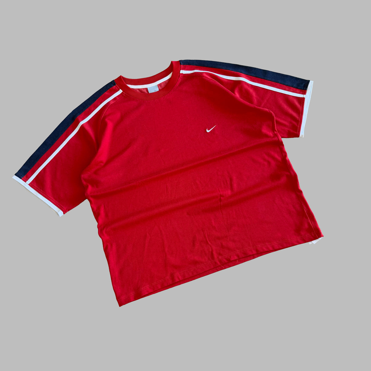 Y2K Nike Heavyweight Striped Tee - XXL