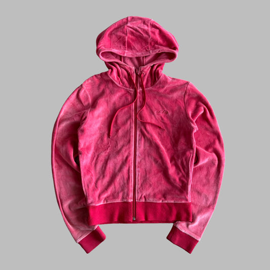 Y2K Adidas Velour Velvet Jacket -  S