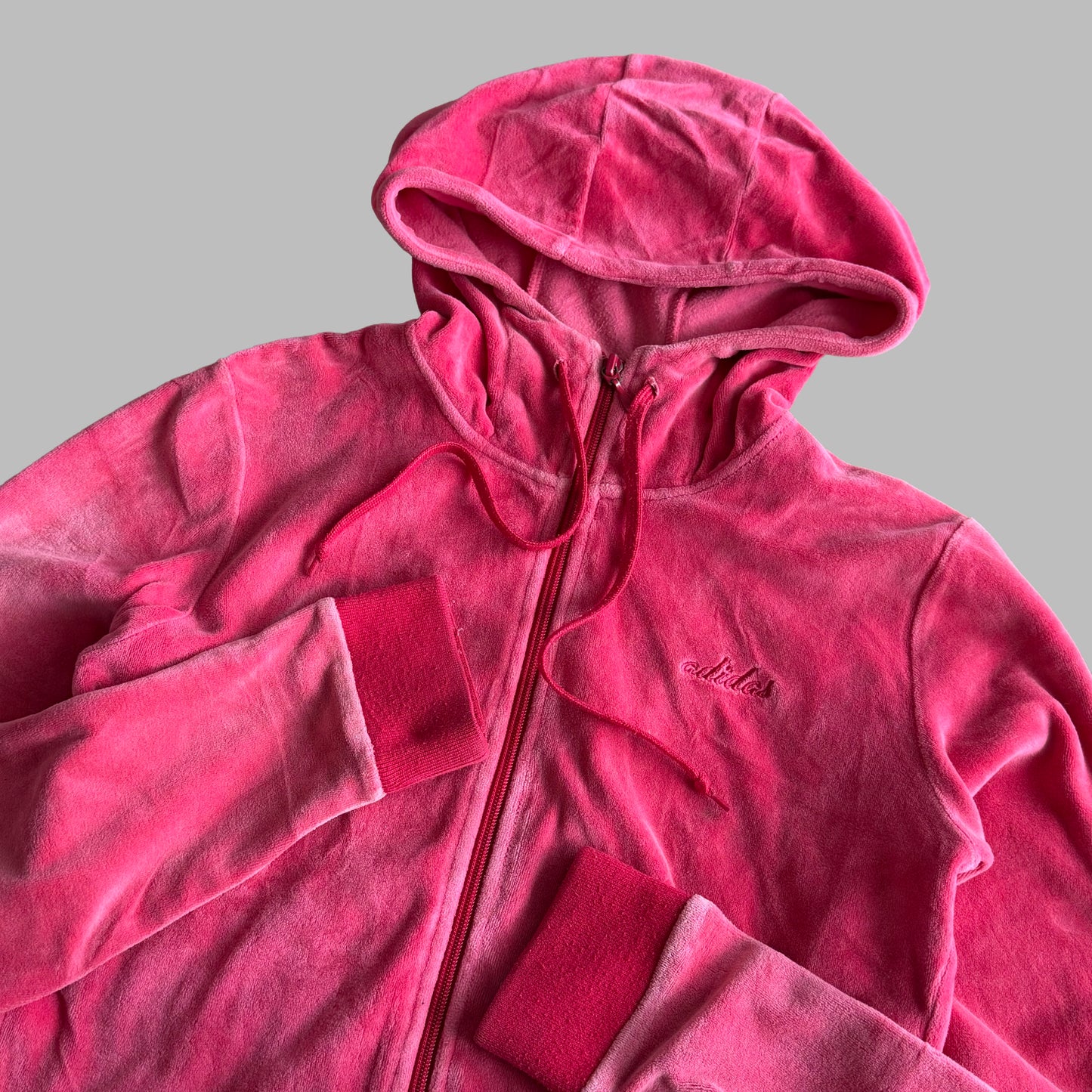 Y2K Adidas Velour Velvet Jacket -  S