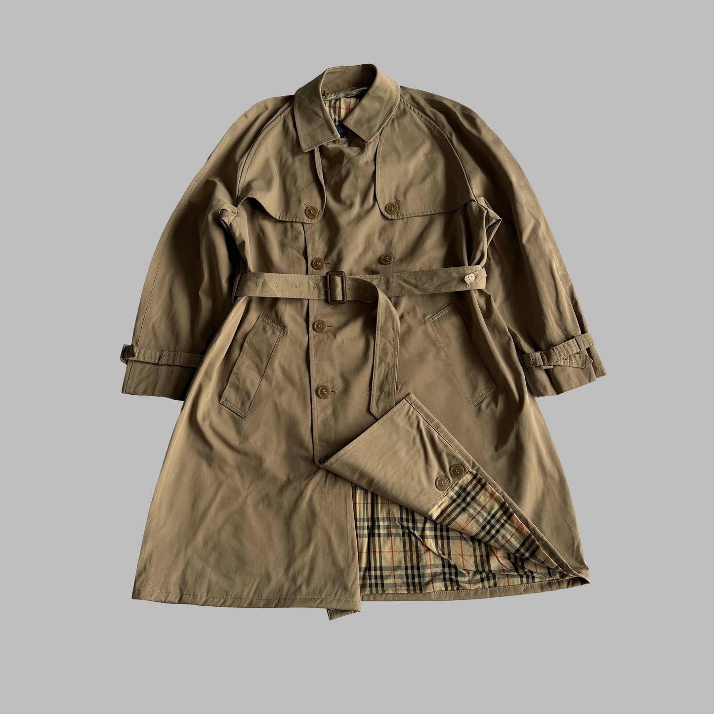90s Burberry Double Breasted Trench Coat - L