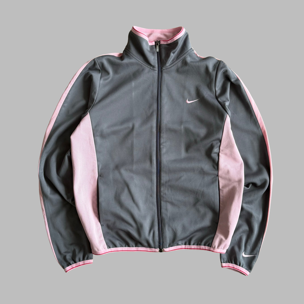 Y2K Nike Panelled Lightweight Track Jacket - M