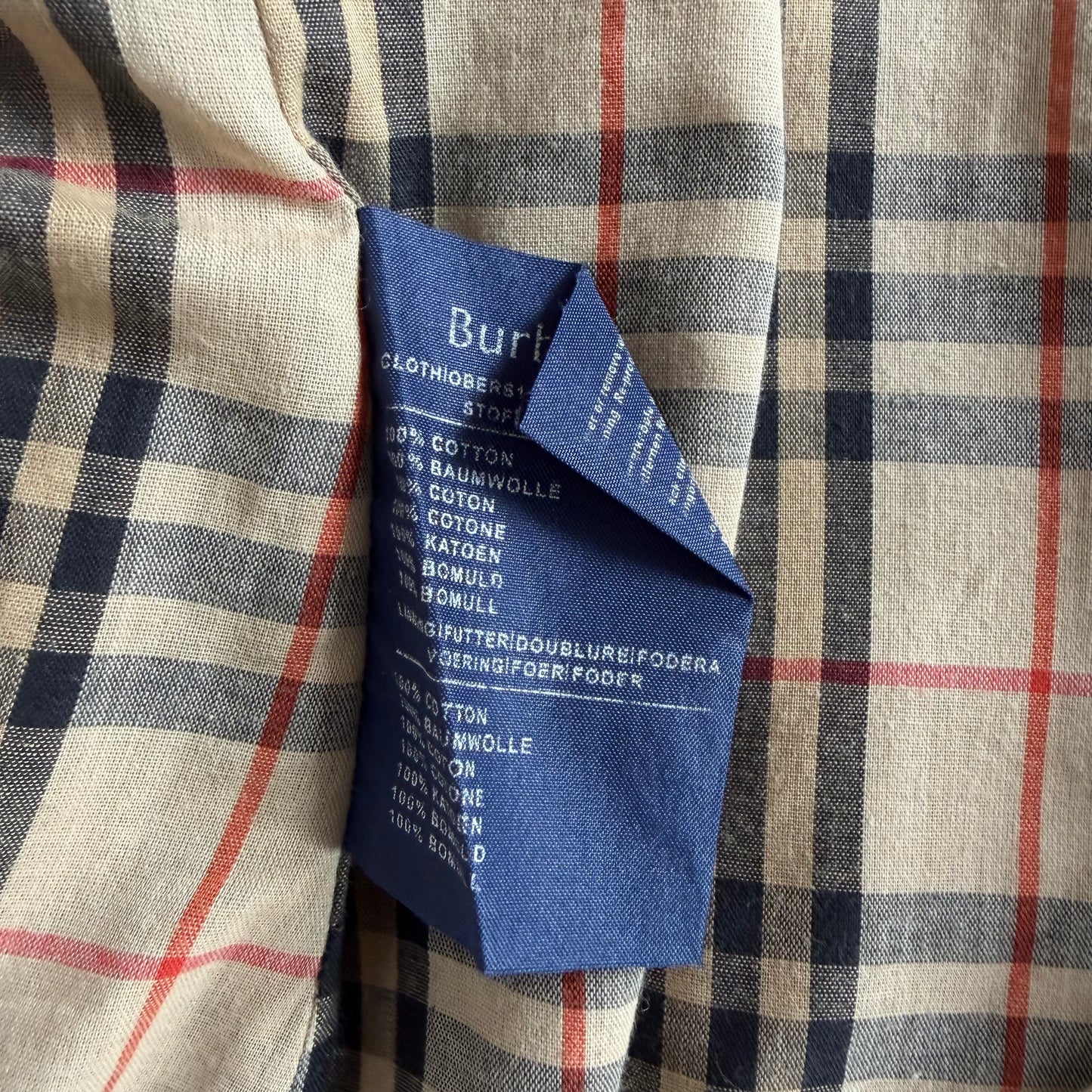 90s Burberry Double Breasted Trench Coat - L