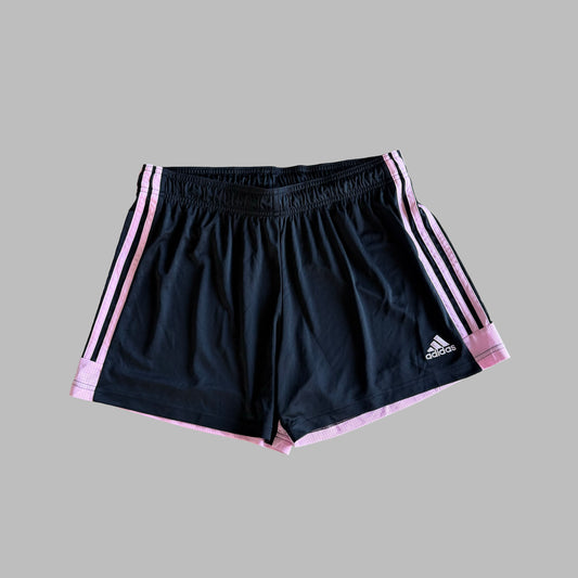 Y2K Adidas Three Stripe Mini Shorts - L