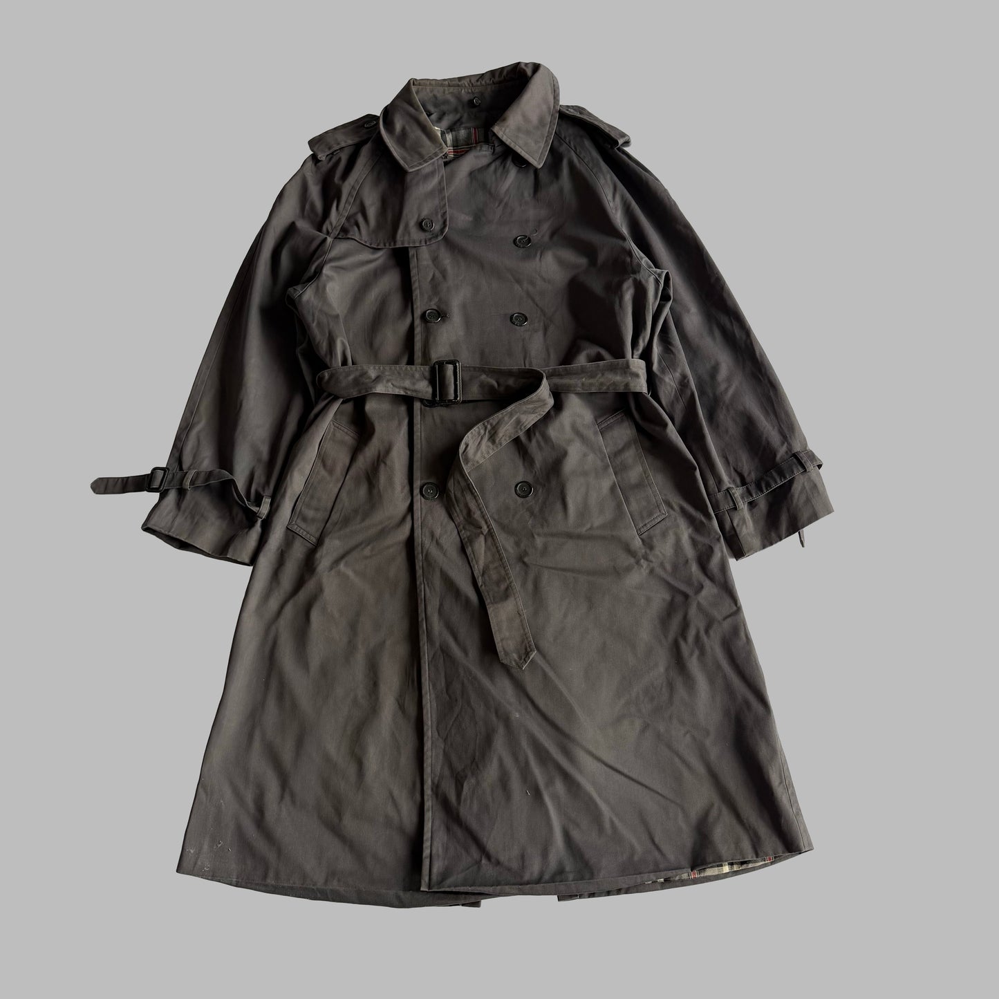 90s Burberry Double Breasted Trench Coat - M