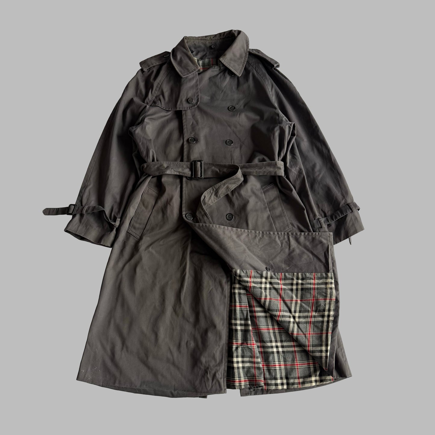 90s Burberry Double Breasted Trench Coat - M