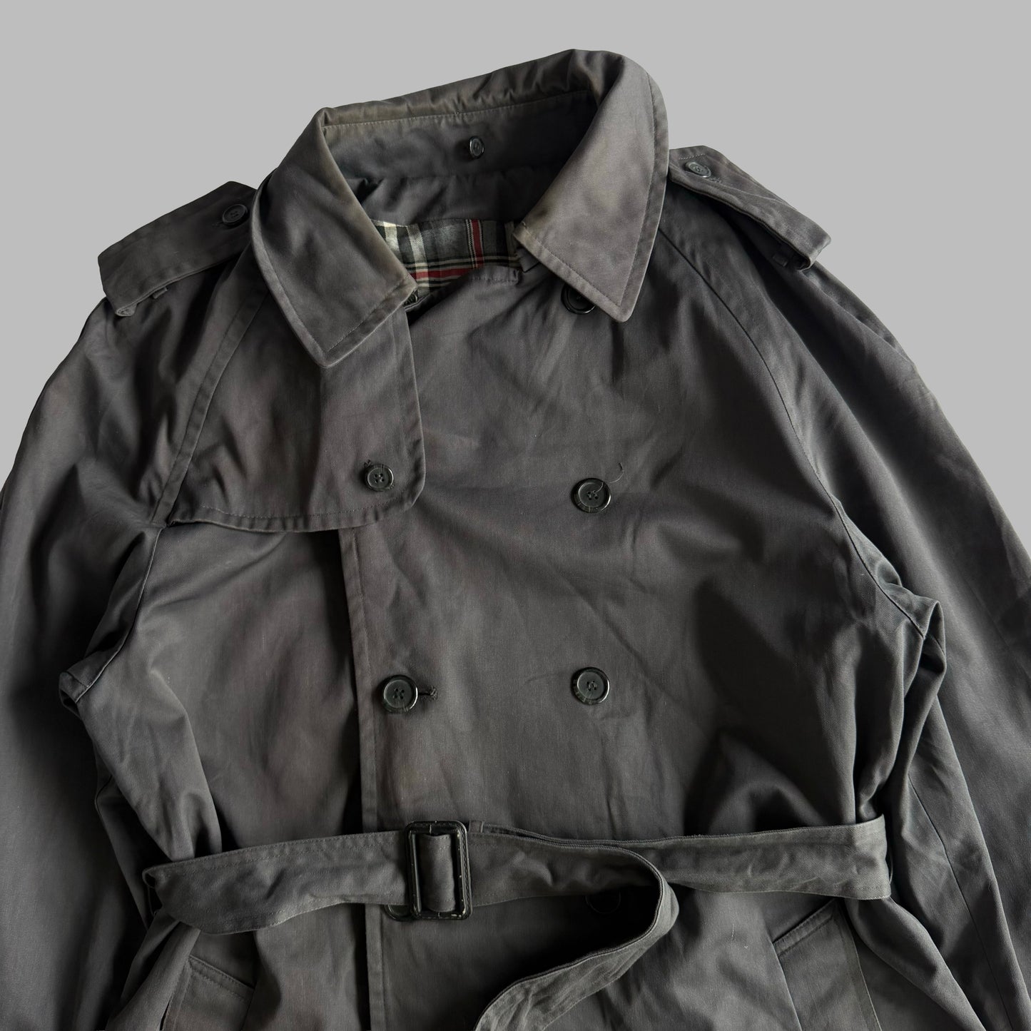 90s Burberry Double Breasted Trench Coat - M