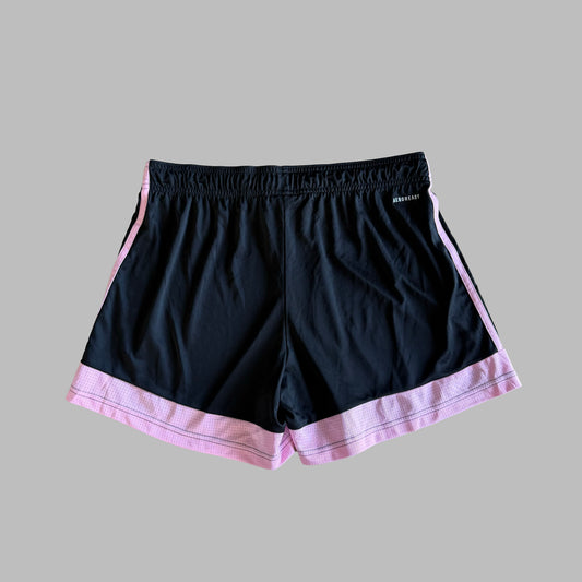 Y2K Adidas Three Stripe Mini Shorts - L