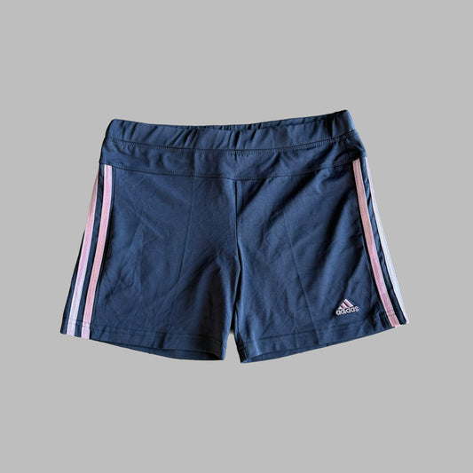 Y2K Adidas Three Stripe Activewear Shorts - S