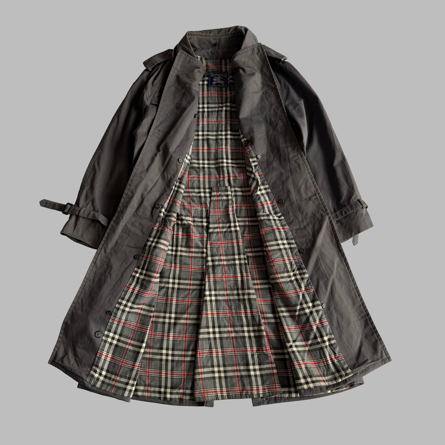 90s Burberry Double Breasted Trench Coat - L