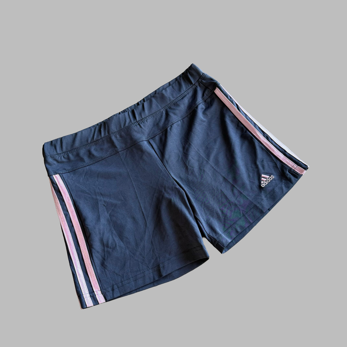 Y2K Adidas Three Stripe Activewear Shorts - S