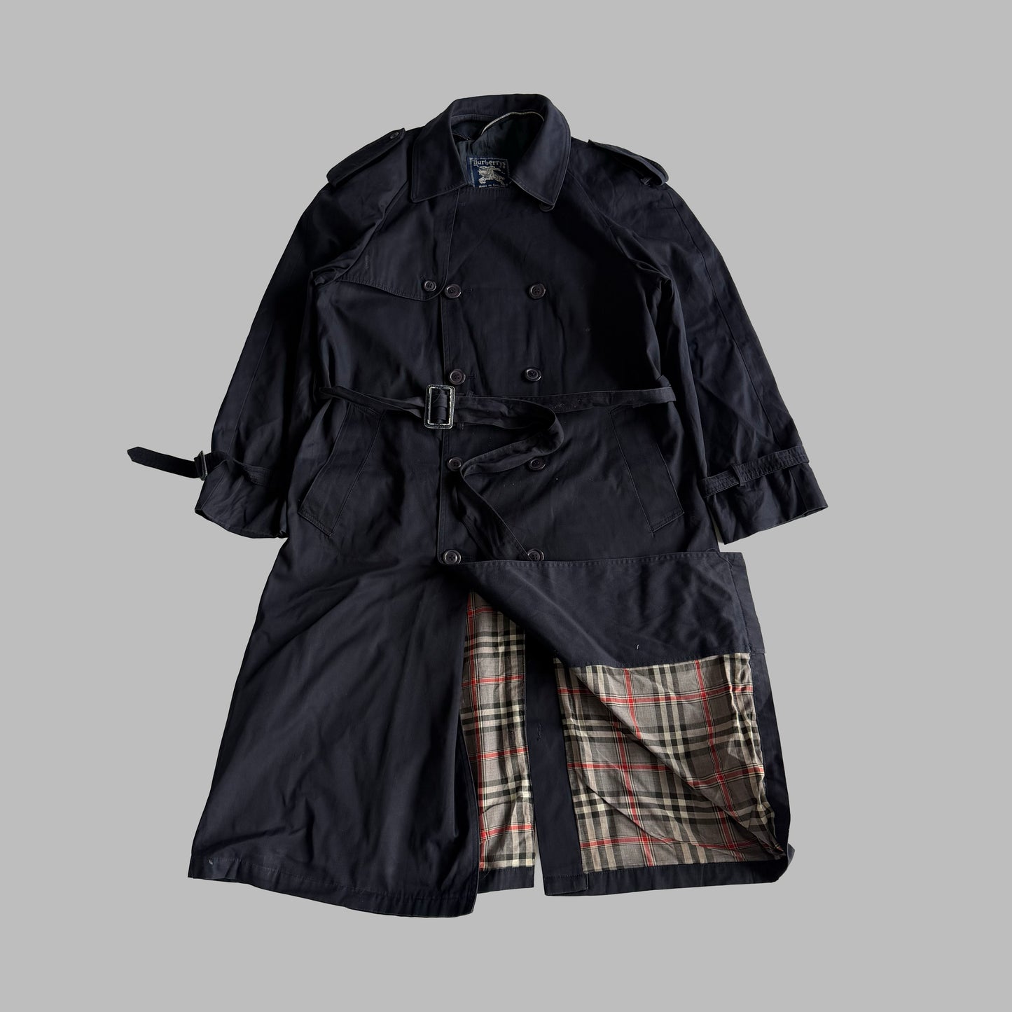 90s Burberry Double Breasted Trench Coat - M