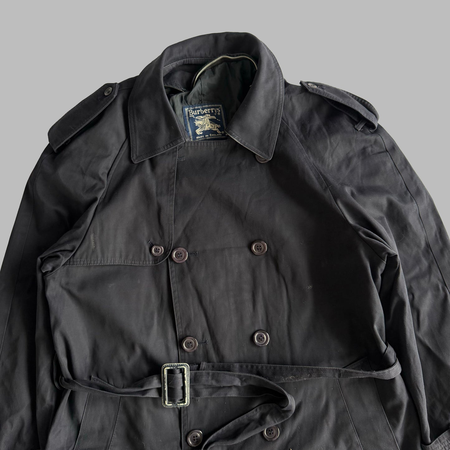 90s Burberry Double Breasted Trench Coat - M