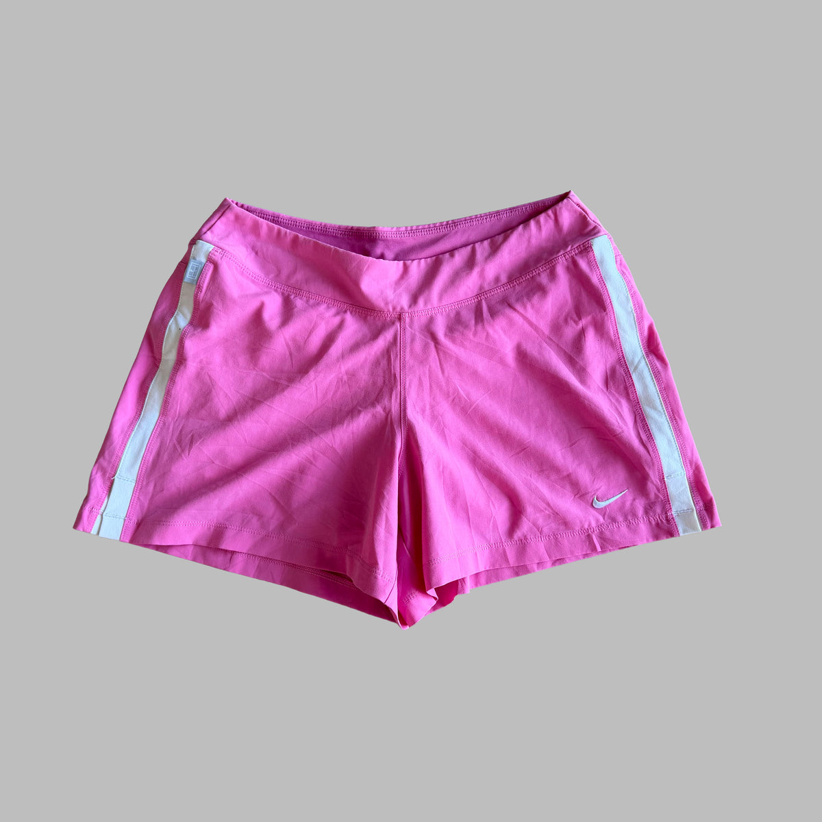 Y2K Nike Striped Activewear Shorts - S