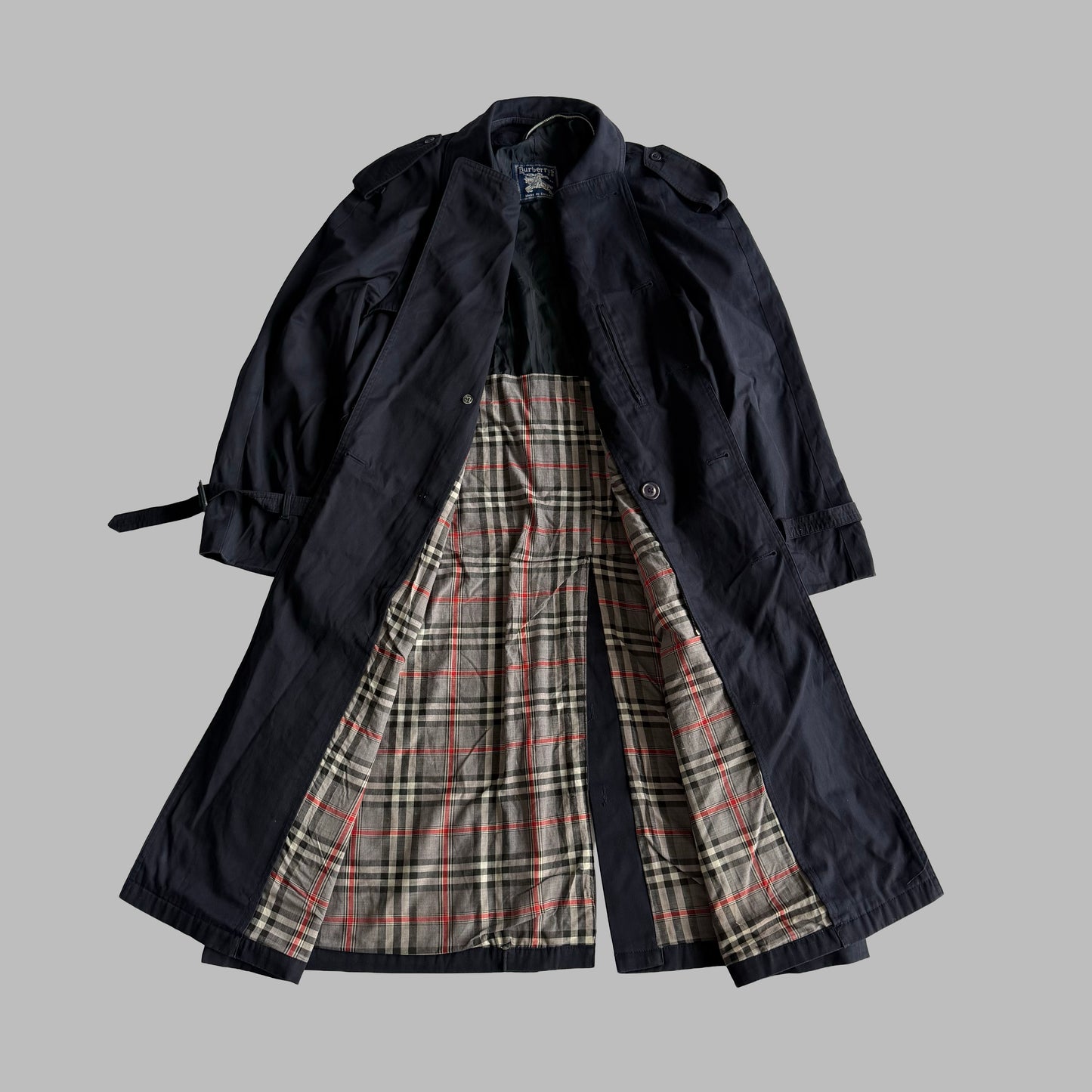 90s Burberry Double Breasted Trench Coat - M