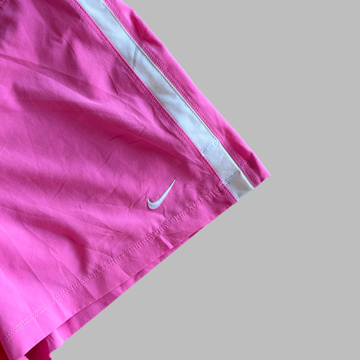 Y2K Nike Striped Activewear Shorts - S