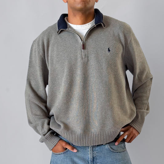 90s Polo Ralph Lauren Boxy Quarter Zip - XXL