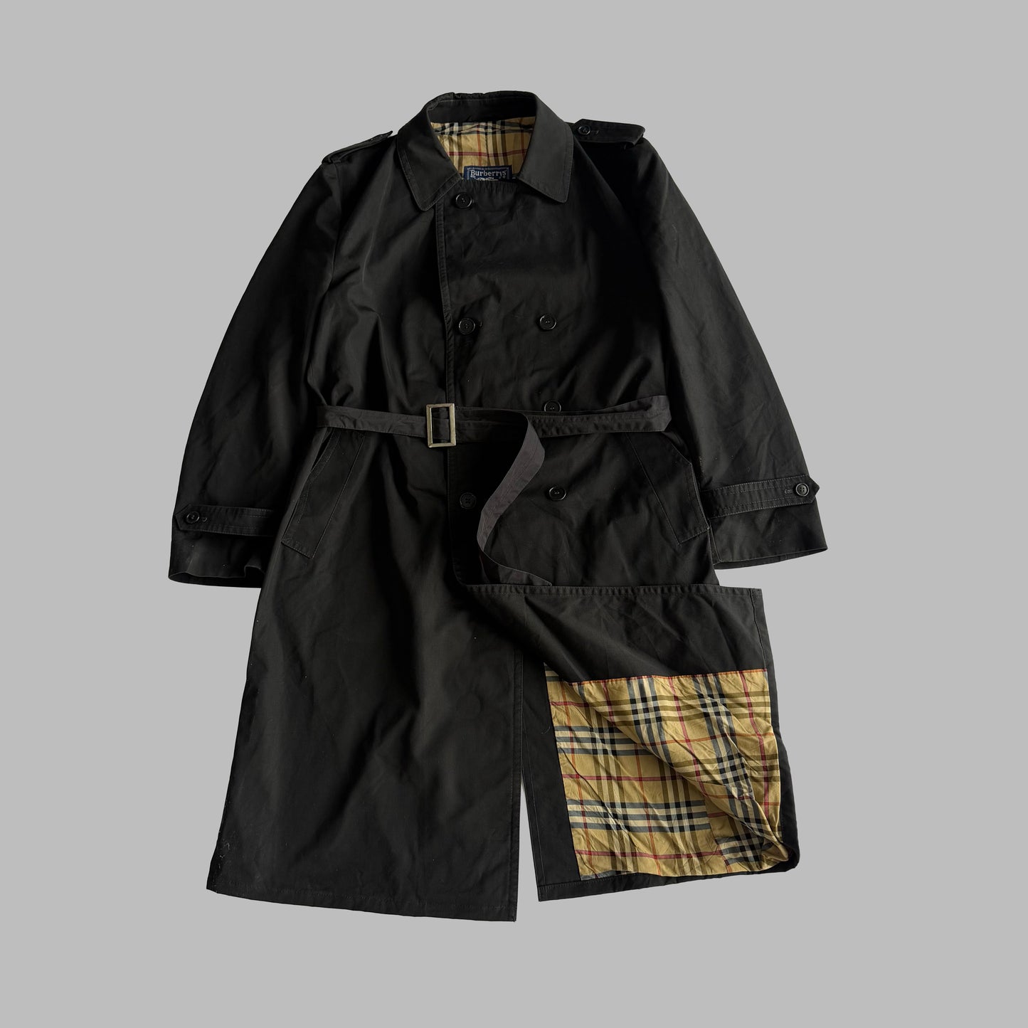 90s Burberry Double Breasted Trench Coat - M