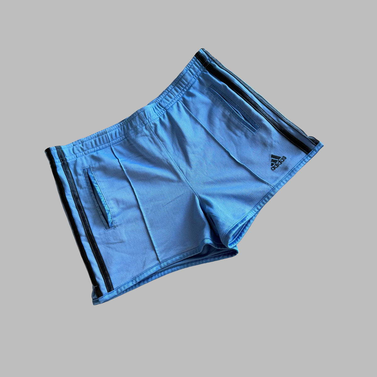 Y2K Adidas Three Stripe Mini Shorts - S