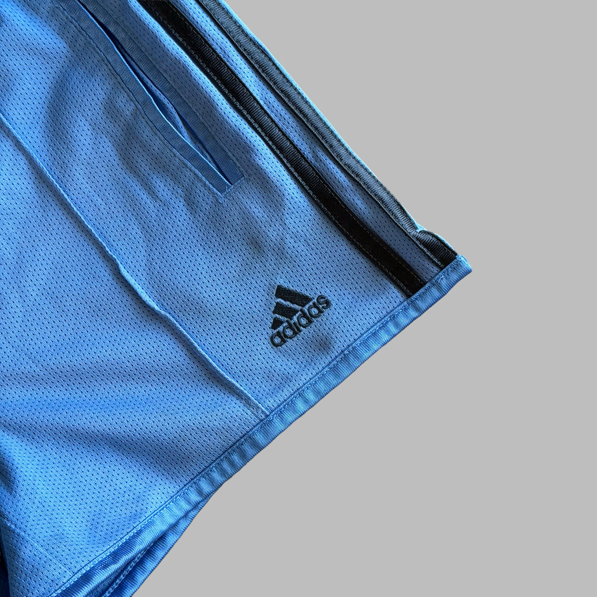 Y2K Adidas Three Stripe Mini Shorts - S