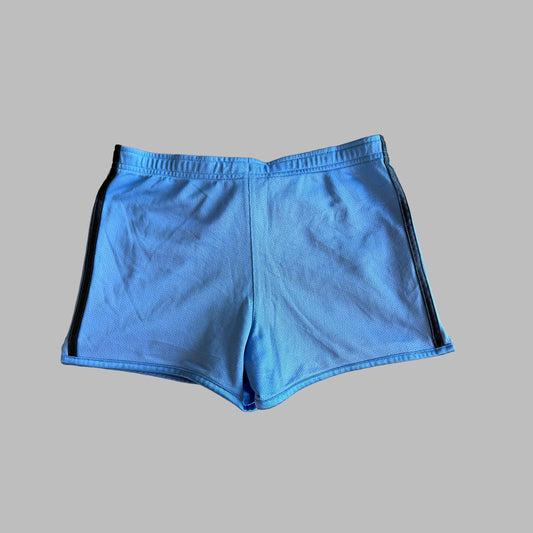 Y2K Adidas Three Stripe Mini Shorts - S