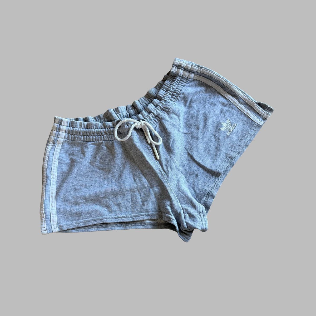 Y2K Adidas Three Stripe Micro Shorts - M