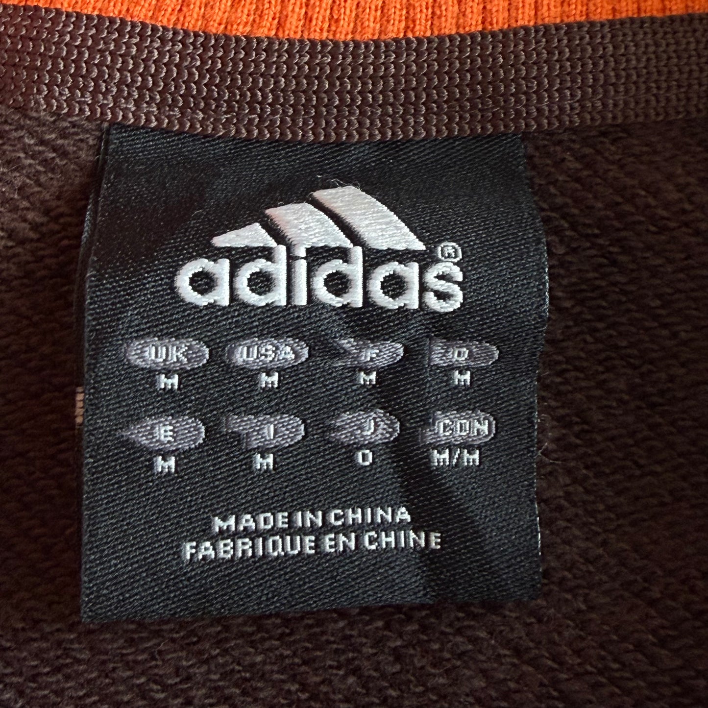 Y2K Adidas Three Stripe Spell Out Track Jacket - M