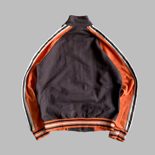 Y2K Adidas Three Stripe Spell Out Track Jacket - M
