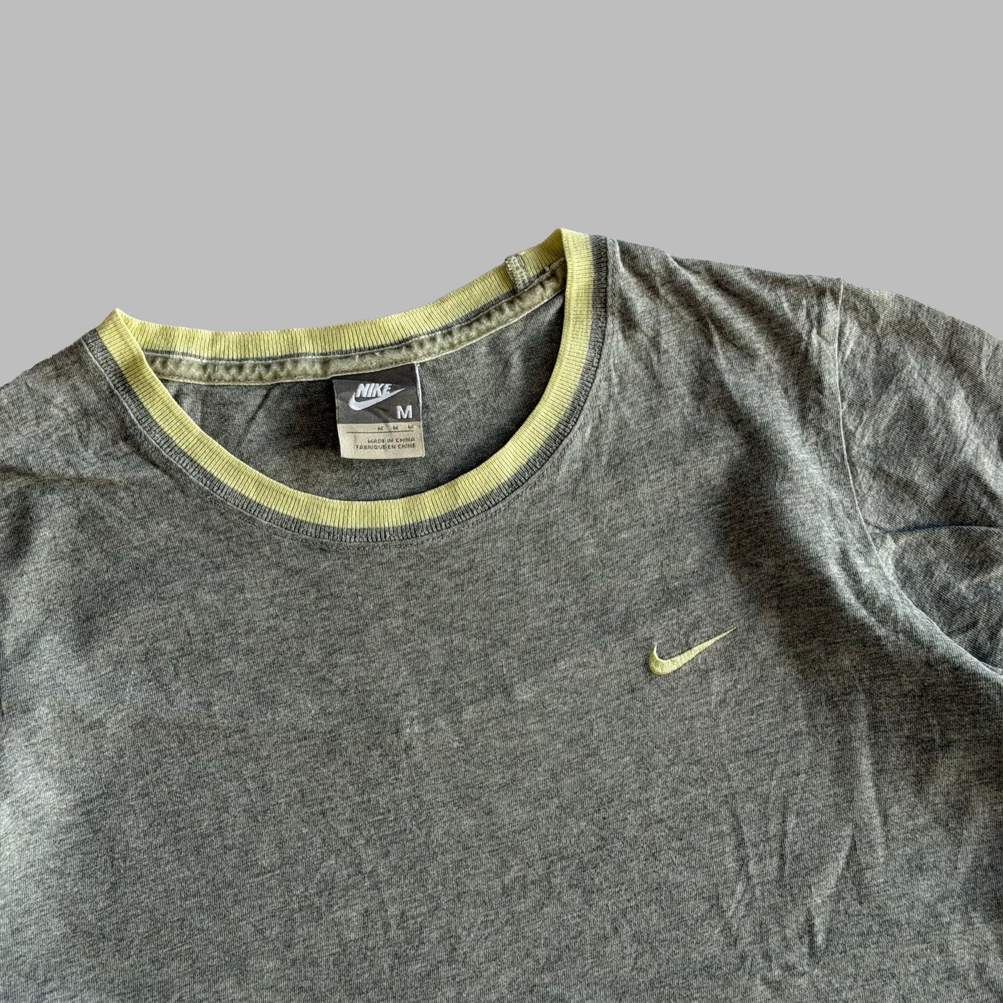Y2K Nike Swoosh Ringer Tee - M