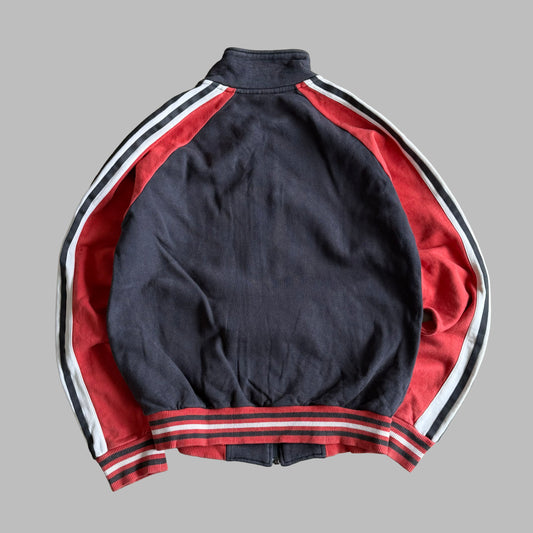 Y2K Adidas Three Stripe Spell Out Track Jacket - S