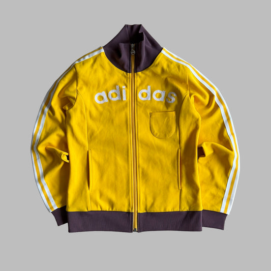 Y2K Adidas Three Stripe Spell Out Track Jacket - S